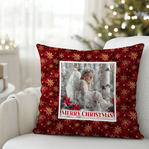 Coussin Charmant Ange Or Rouge Décoration de Chambre d'Enf