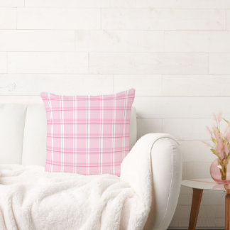 Coussin Charmant carreau rose