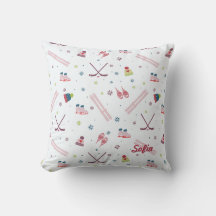 Charmant sports d'hiver personnalisés rose