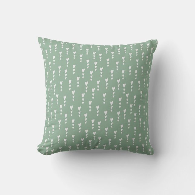 Coussin Charme des coeurs en cascade (Recto)