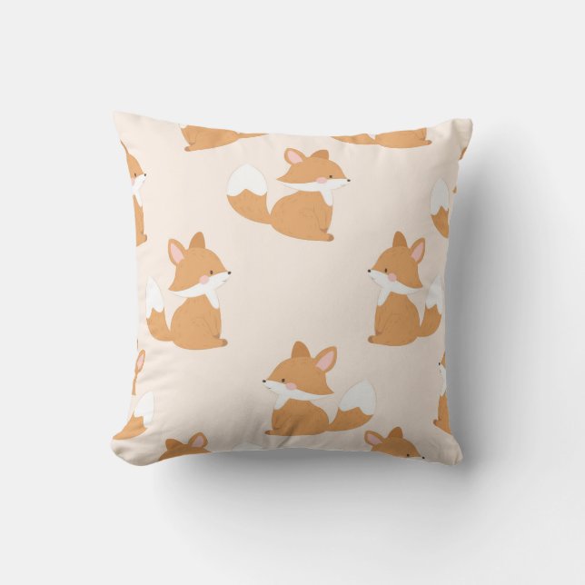 Coussin Charme Fox assis (Recto)