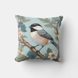 Coussin Charming Chickadee Bird