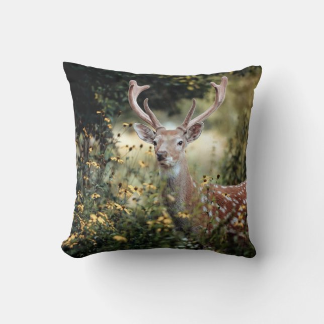 Coussin Chasse au cerf de Whitetail Buck (Recto)