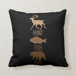 Coussin Chasse Pêcheur Ours Camping en plein air sauvage