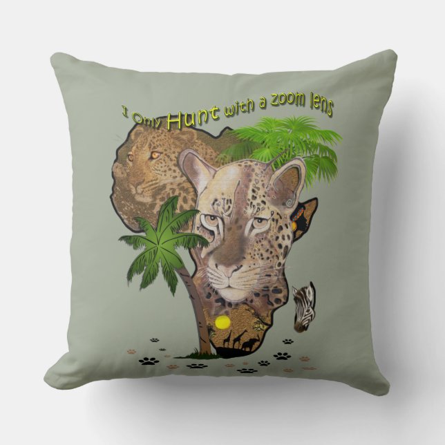 Coussin Chasse uniquement avec un objectif zoom (Recto)