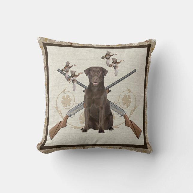 Coussin Chasses à labrador retriever (Recto)