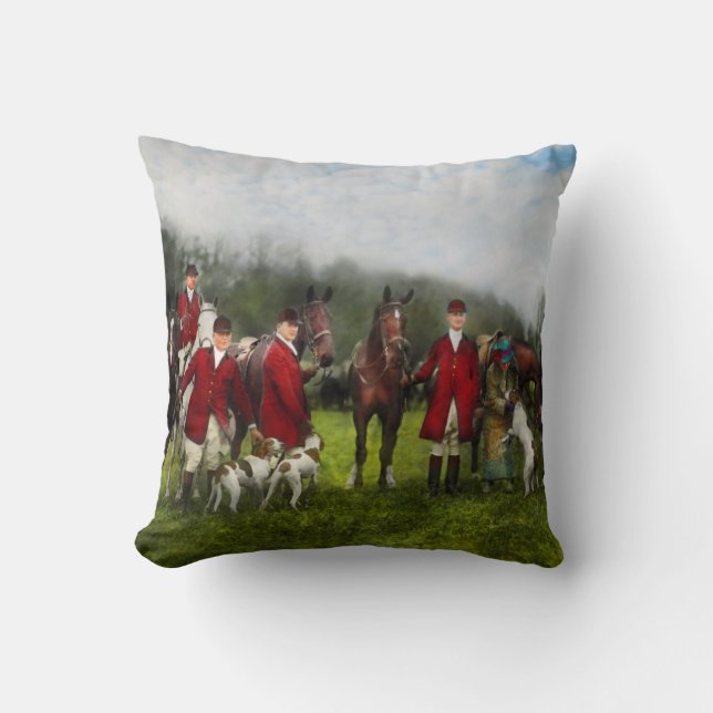 Coussin Chasseur - la chasse à renard - Contrôle-ho 1924 (Recto)