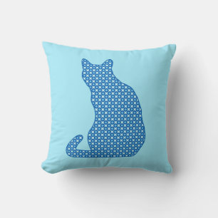 Coussin Chat à motifs de points - Tons d'oreiller à lancer