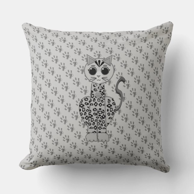 Coussin Chat Ashera mignon (Recto)