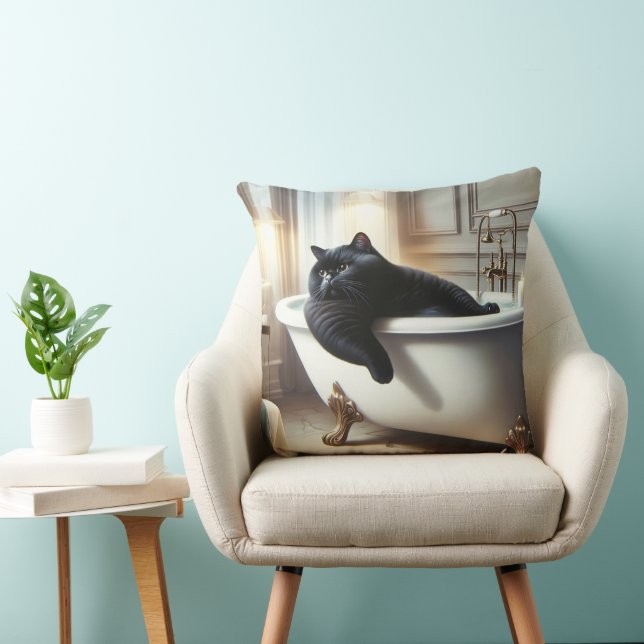 Coussin Chat avec Chose Cool (Chaise)