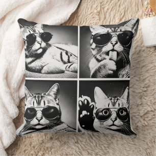Coussin chat cool