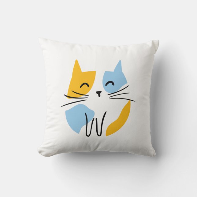 Coussin Chat Cute Kawaii (Recto)