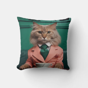 Coussin Chat de Bengale glamour