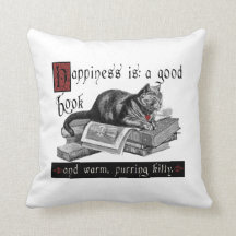 Chat de bonheur/coussin de Kitty