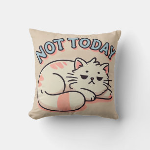 Coussin Chat de dessin animé paresseux 