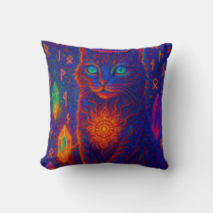 Coussin Chat de Néon Sacré