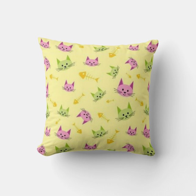 Coussin Chat de ruelle (Recto)