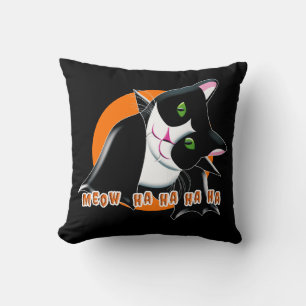 Coussin Chat d'Halloween