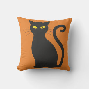 Coussin Chat d'Halloween vintage
