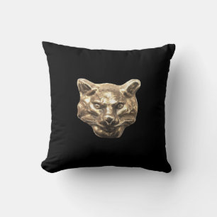 Coussin Chat doré