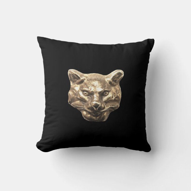 Coussin Chat doré (Recto)