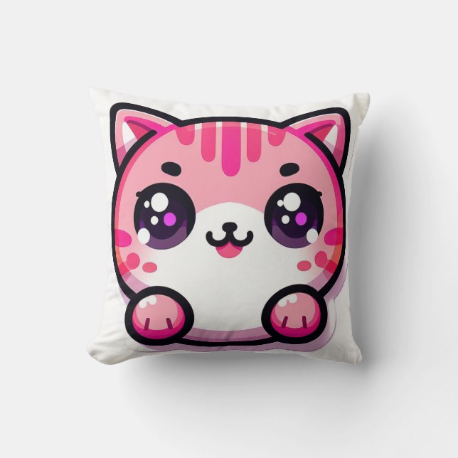 Coussin chat kawaii (Recto)