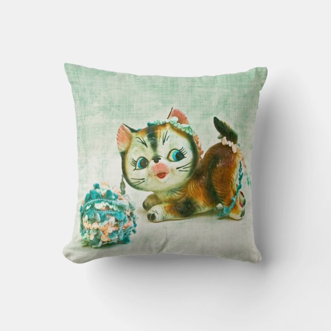 Coussin Chat Kitty vintage (Recto)