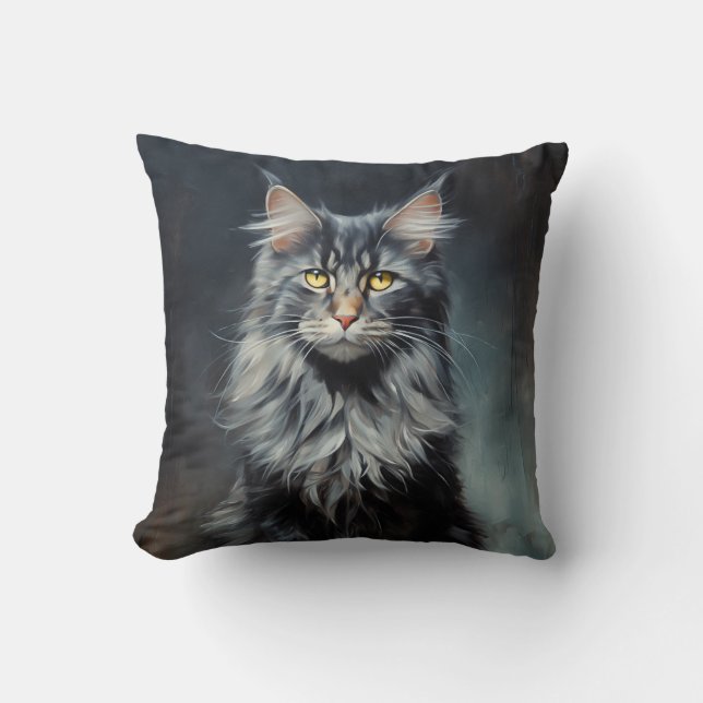 Coussin chat Maine Coon (Recto)