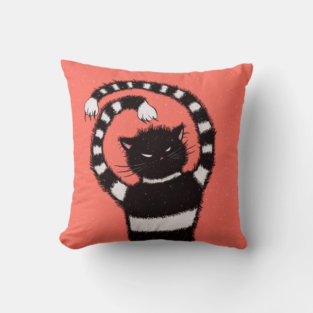 Coussin Chat malin bizarre (Recto)