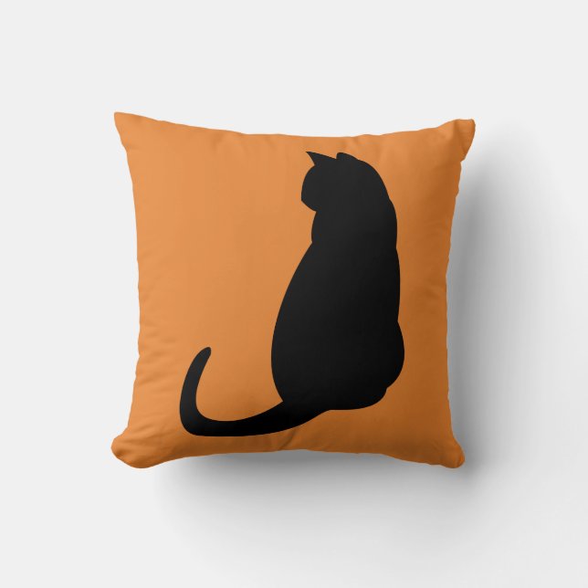 Coussin Chat noir (Recto)