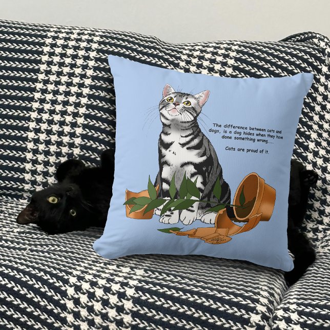 Coussin Chat plante (Créateur téléchargé)