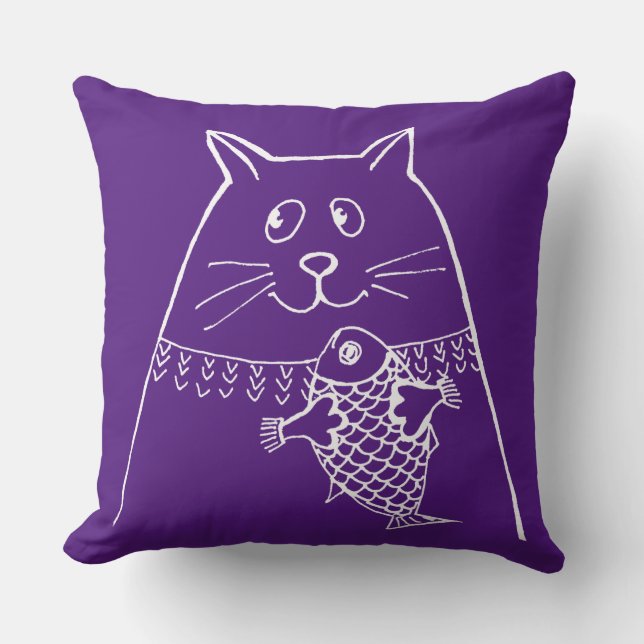 Coussin Chat Pop Art (Recto)