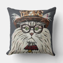 Chat portant un casquette et lunettes