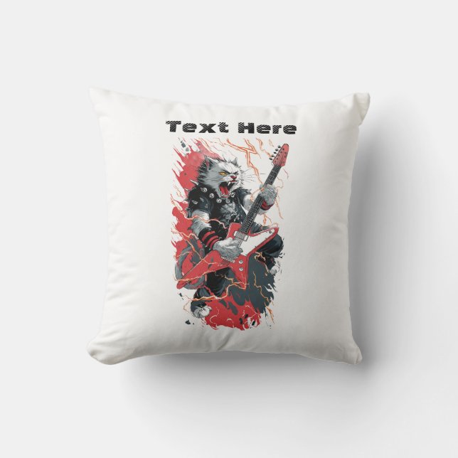 Coussin Chat Rockstar (Recto)