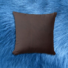 Coussin Châtaigne foncé Brown Faux Cuir