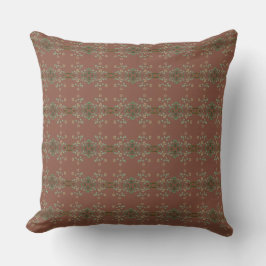 Coussin Châtaigner Brown avec Motif