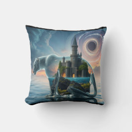 Coussin Château Cosmique Léopard en verre & Bunny, Panda &