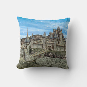 Coussin Château de Conte de Fées
