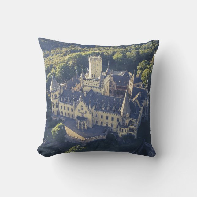 Coussin Château de Fairytale en Forêt (Recto)
