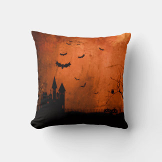 Coussin Château de nuit effrayant Halloween 🎃