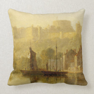 Coussin Château de Windsor de la Tamise (huile sur le