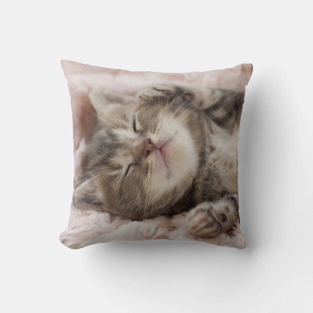 Coussin Chaton somnolent (Recto)