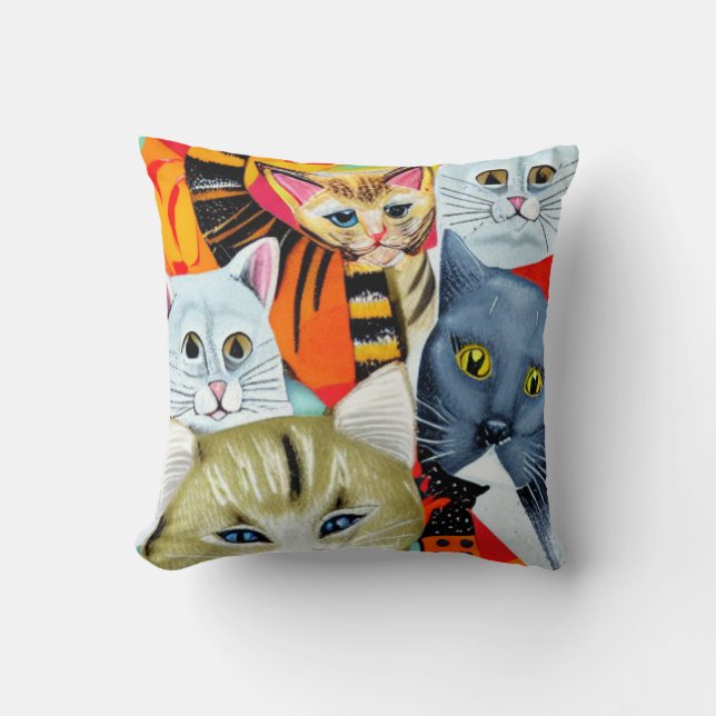 Coussin Chats Beaux et Beaux (Recto)