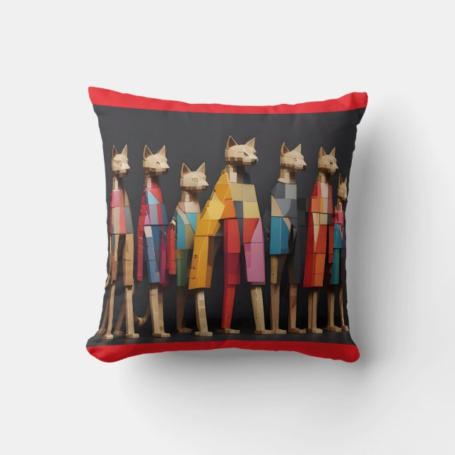 Coussin chats - Chats (Recto)