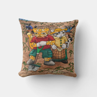 Coussin Chats de récolte de pommes de terre