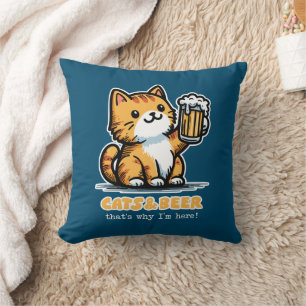Coussin Chats et bière 2