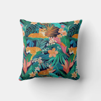 Coussin Chats roux dans la Jungle