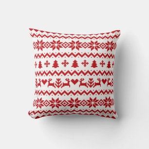 Coussin Chaud motif Noël Jeu d'oreiller