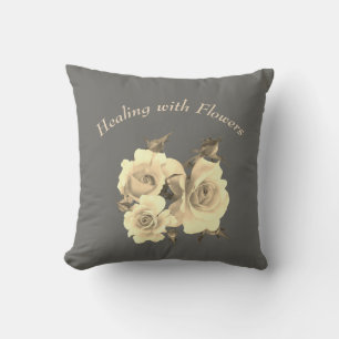 Coussin Chauffage avec Fleurs Design Rose