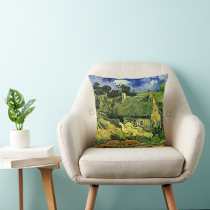 Coussin Chaumières, Cordeville par Vincent van Gogh